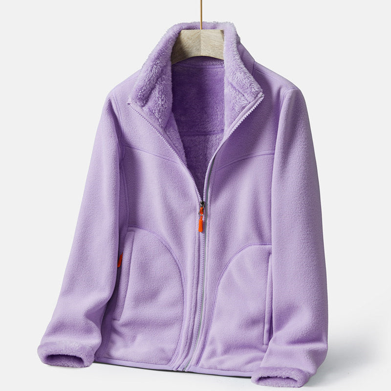 Lambskin Fleece Zip Jacket