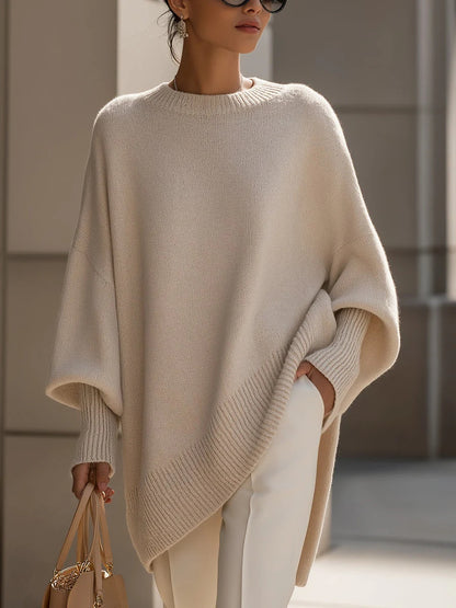 Cozy Oversized Knitted Pullover Sweater