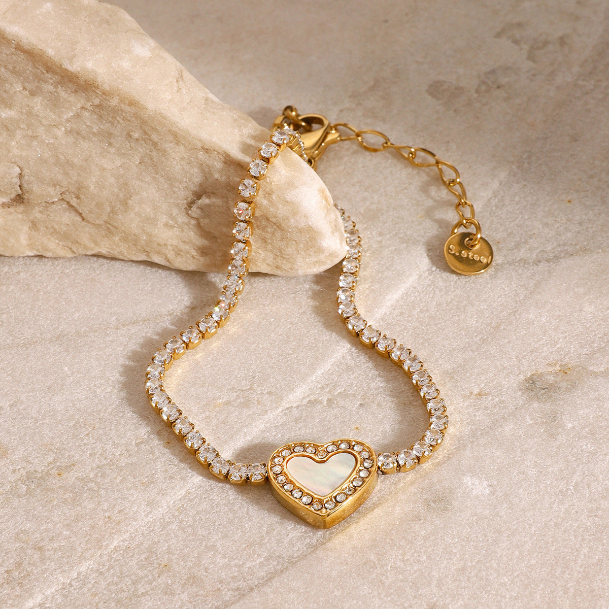 Crystal Heart Accent Bracelet