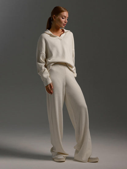 Knitted Two-Piece Pullover Outfit