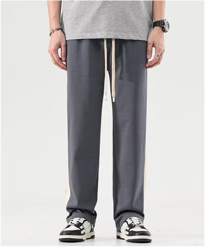 Moda Elite | Spodnie z szerokimi nogawkami w bloki kolorów