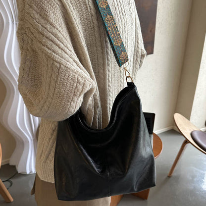 Boho Wide Strap Shoulder Bag