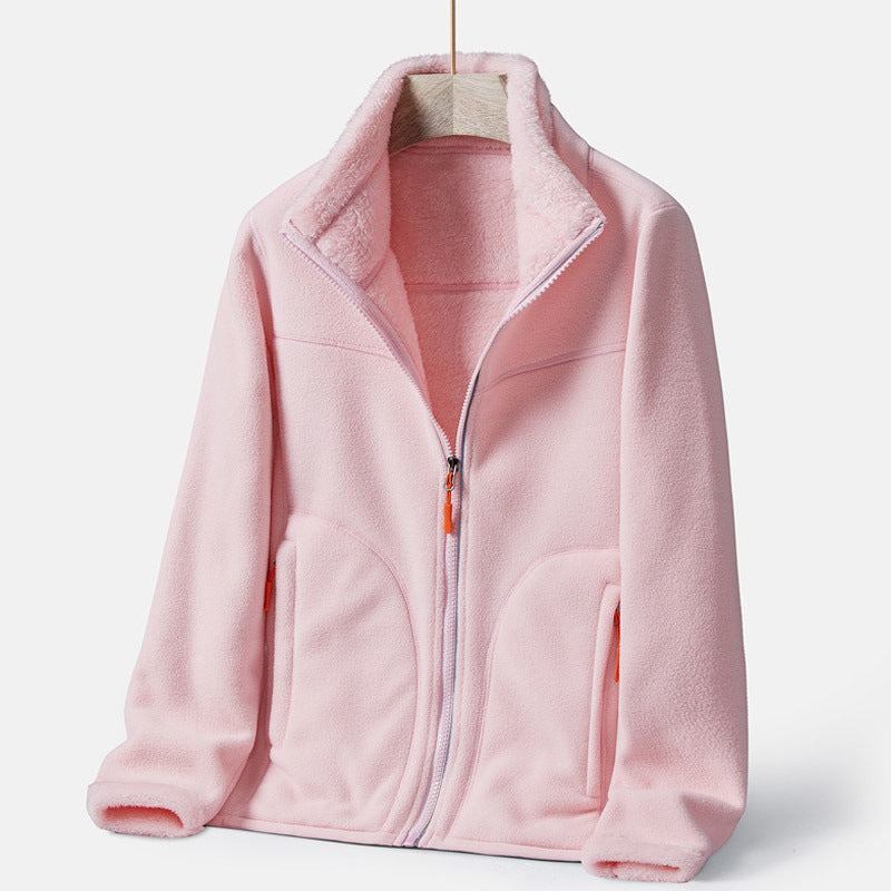 Lambskin Fleece Zip Jacket
