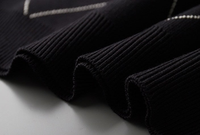 Męski ciepły sweter z okrągłym dekoltem