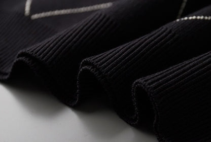 Męski ciepły sweter z okrągłym dekoltem