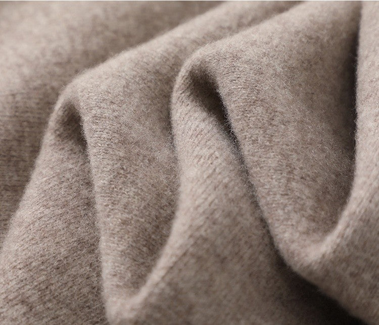 Płaszcz z dzianiny kaszmirowej na zamek