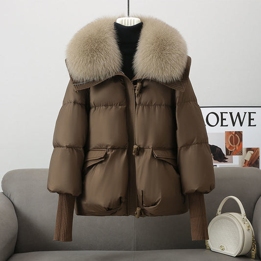 Chic Fur Collar Puffer Jacket
