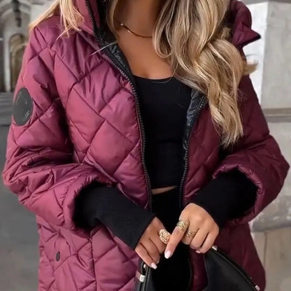 Short Quilted Hooded Puffer Jacket