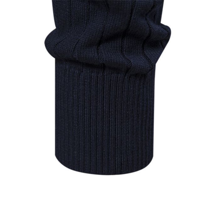 Męski sweter slim fit z półzamkiem