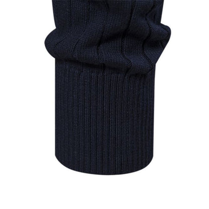 Męski sweter slim fit z półzamkiem