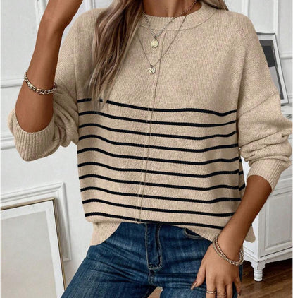 Simple Knitted Pullover Sweater