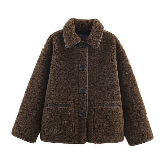 Double-Sided Casual Teddy Wool Coat