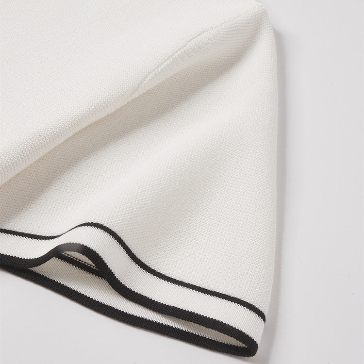 Kardigan kontrastowy Old Money