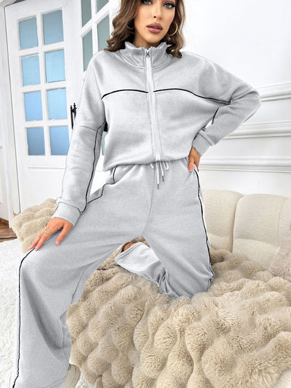 Women's Half Turtleneck Knit Set