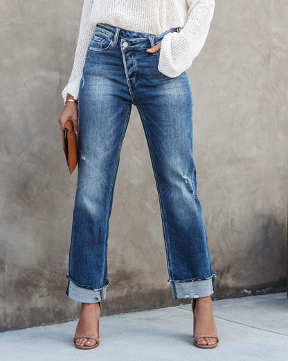Casual Loose Fit Denim Jeans