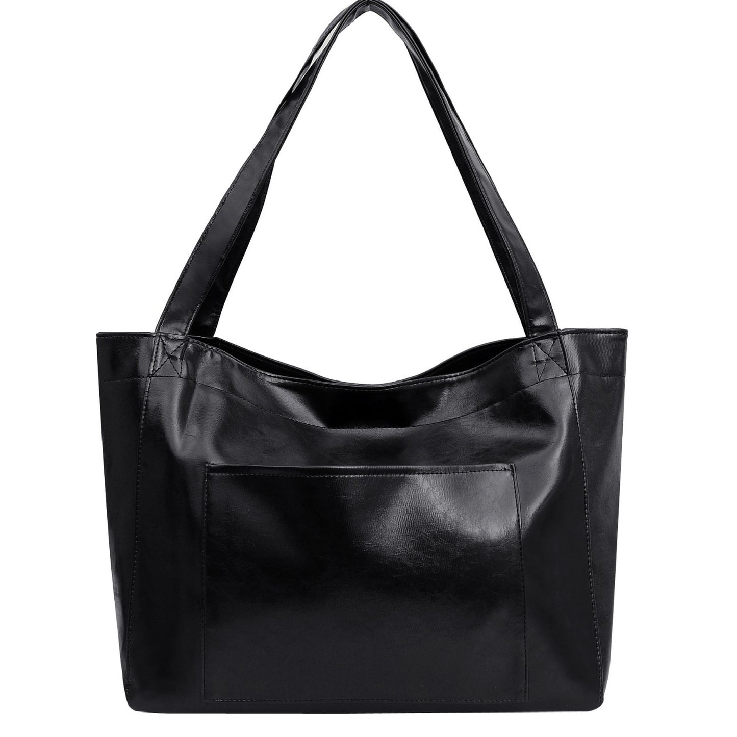 VintageWax Leather Large Tote Bag