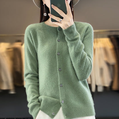 Plus Size Loose Knit Cardigan