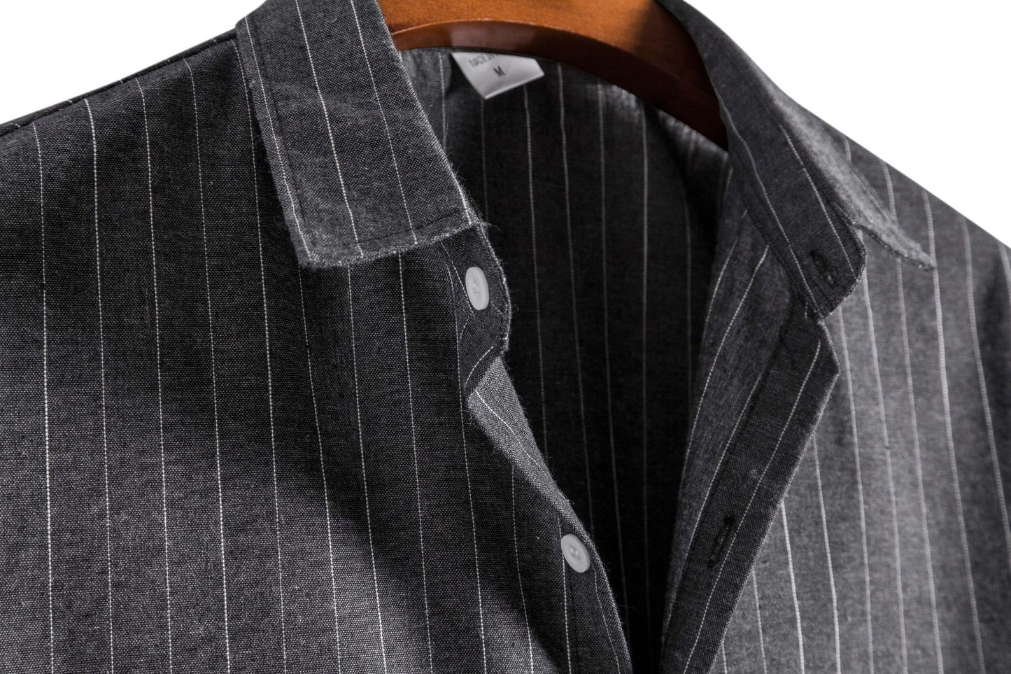 Męska koszula w paski z krótkim rękawem