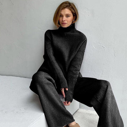 Knitted Turtleneck Lounge Set