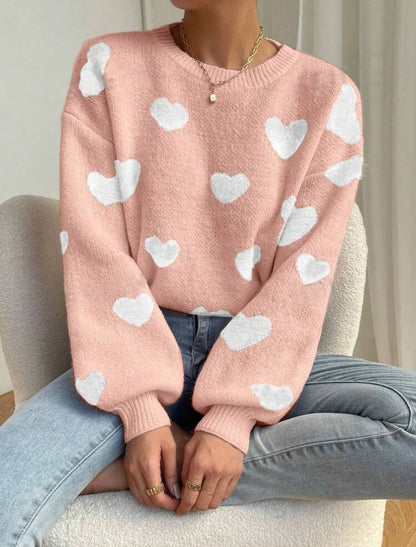 LoveHeart Cozy Knit Sweater