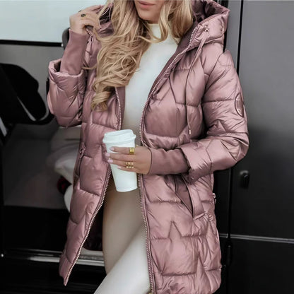 Golden Luxe Puffer Coat