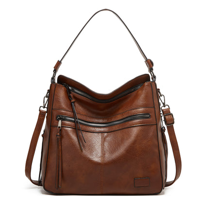 Large Capacity Leather Shoulder Bag