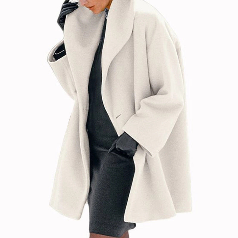 Loose Woolen Casual Coat