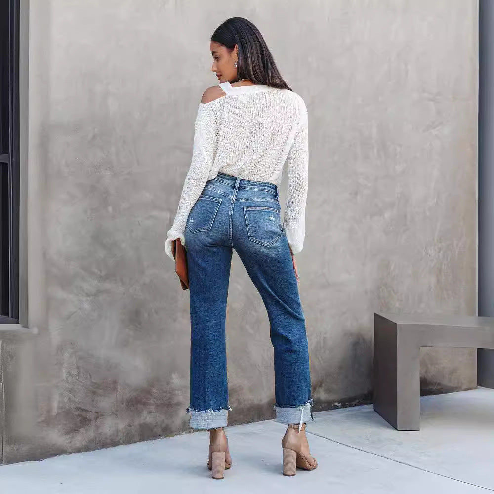 Casual Loose Fit Denim Jeans