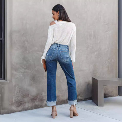 Casual Loose Fit Denim Jeans