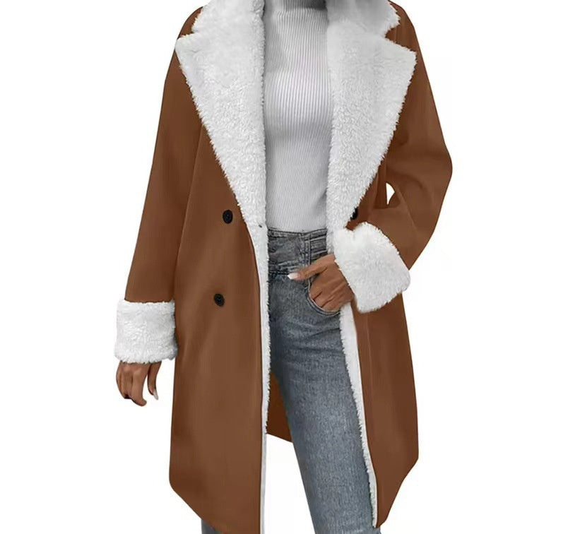 CozyCommute Sherpa Wool Coat