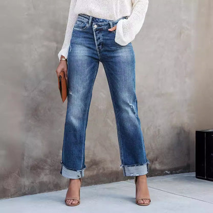 Casual Loose Fit Denim Jeans