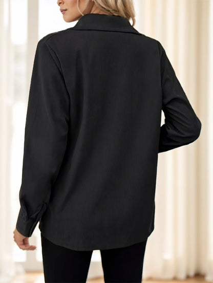 Button Front Pocket Jacket