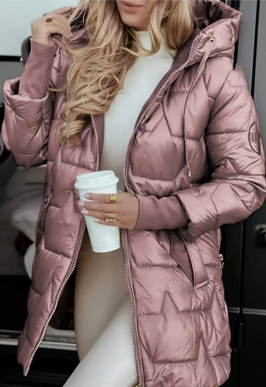 Golden Luxe Puffer Coat