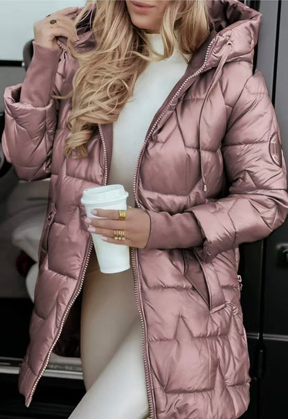 Golden Luxe Puffer Coat