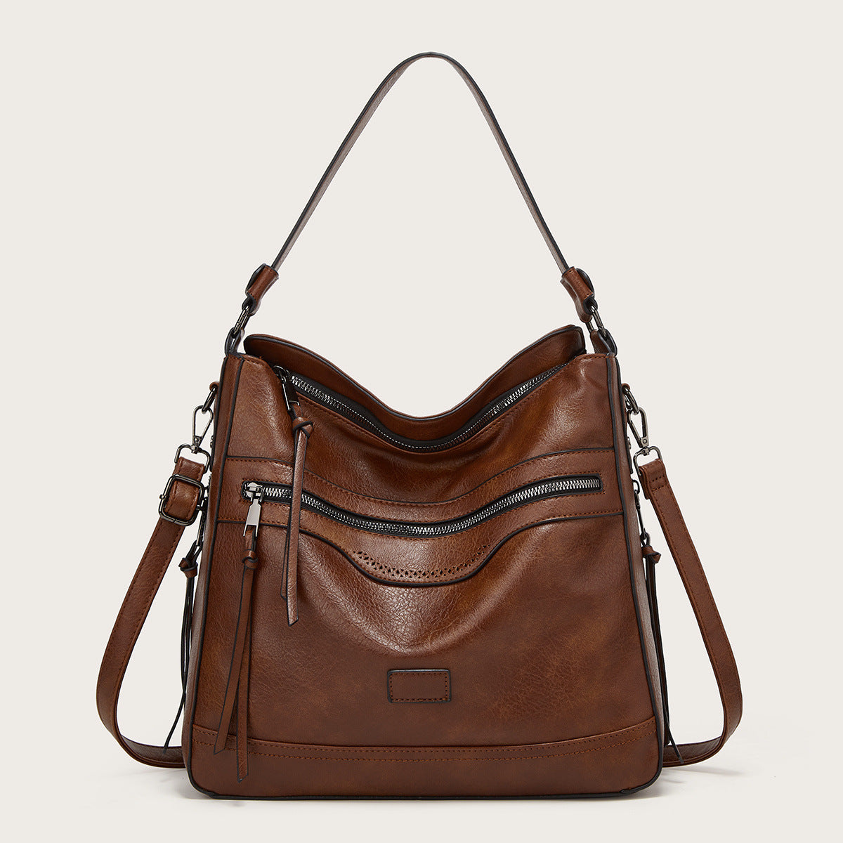 Large Capacity Leather Shoulder Bag