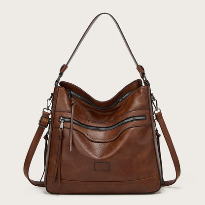 Large Capacity Leather Shoulder Bag