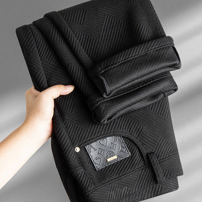 Męskie spodnie żakardowe