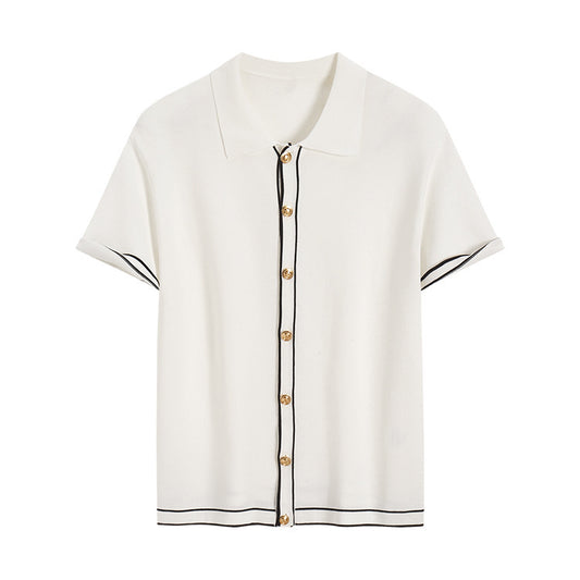 Kardigan kontrastowy Old Money