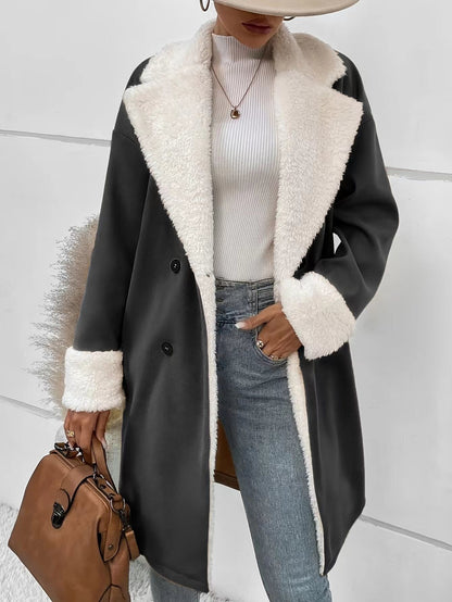 CozyCommute Sherpa Wool Coat