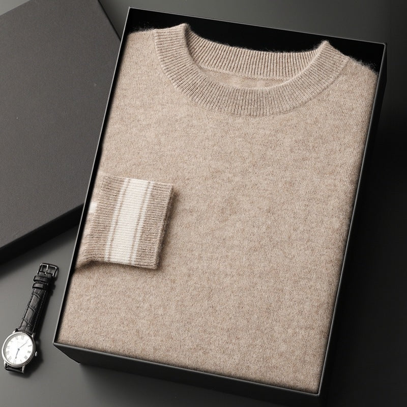 Dres męski z kaszmiru – okrągły dekolt