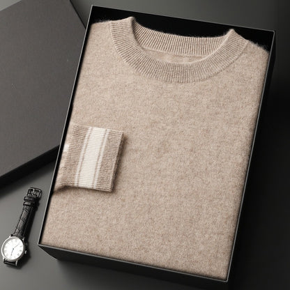 Dres męski z kaszmiru – okrągły dekolt