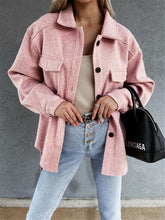 Belted Pocket Button Jacket