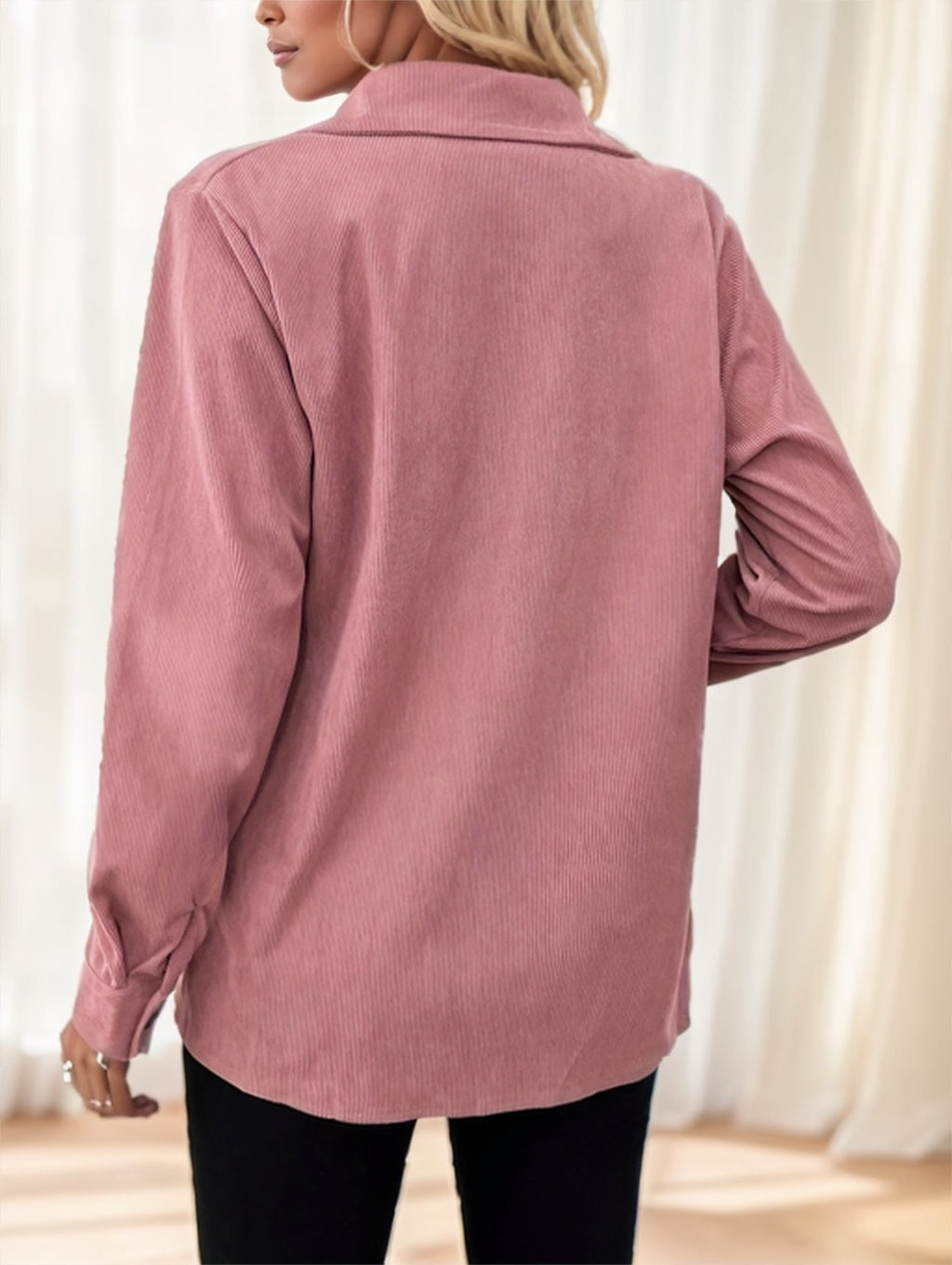 Button Front Pocket Jacket