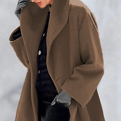 Loose Woolen Casual Coat