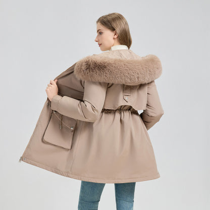 Fur-Lined Hooded Winter Parka