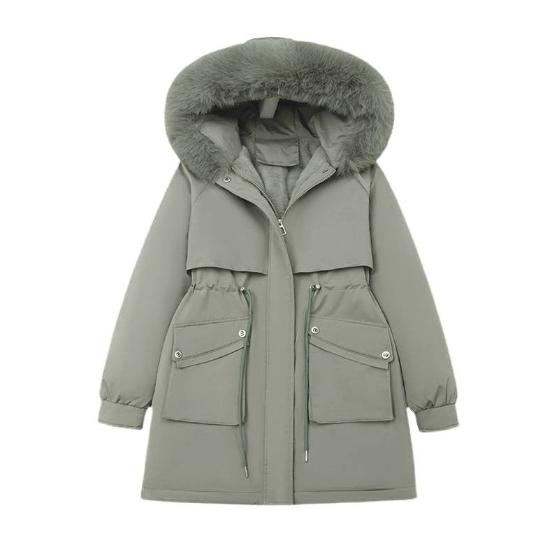 Fur-Lined Hooded Winter Parka