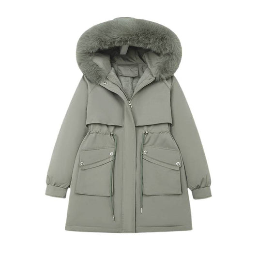 Fur-Lined Hooded Winter Parka