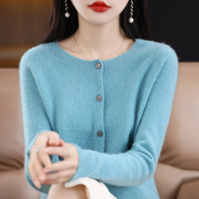 Plus Size Loose Knit Cardigan