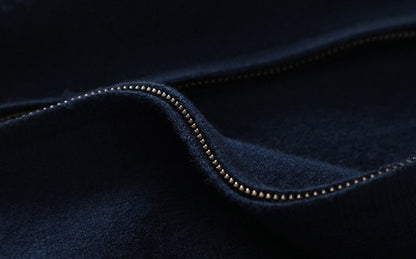 Płaszcz z dzianiny kaszmirowej na zamek