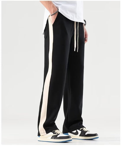 Moda Elite | Spodnie z szerokimi nogawkami w bloki kolorów